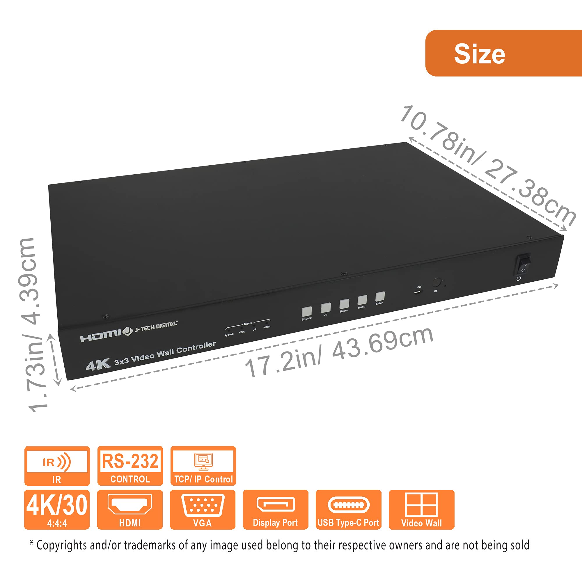 Amazon.co.jp: J-Tech デジタル 3x3 4K30Hz HDMI ビデオ ウォール